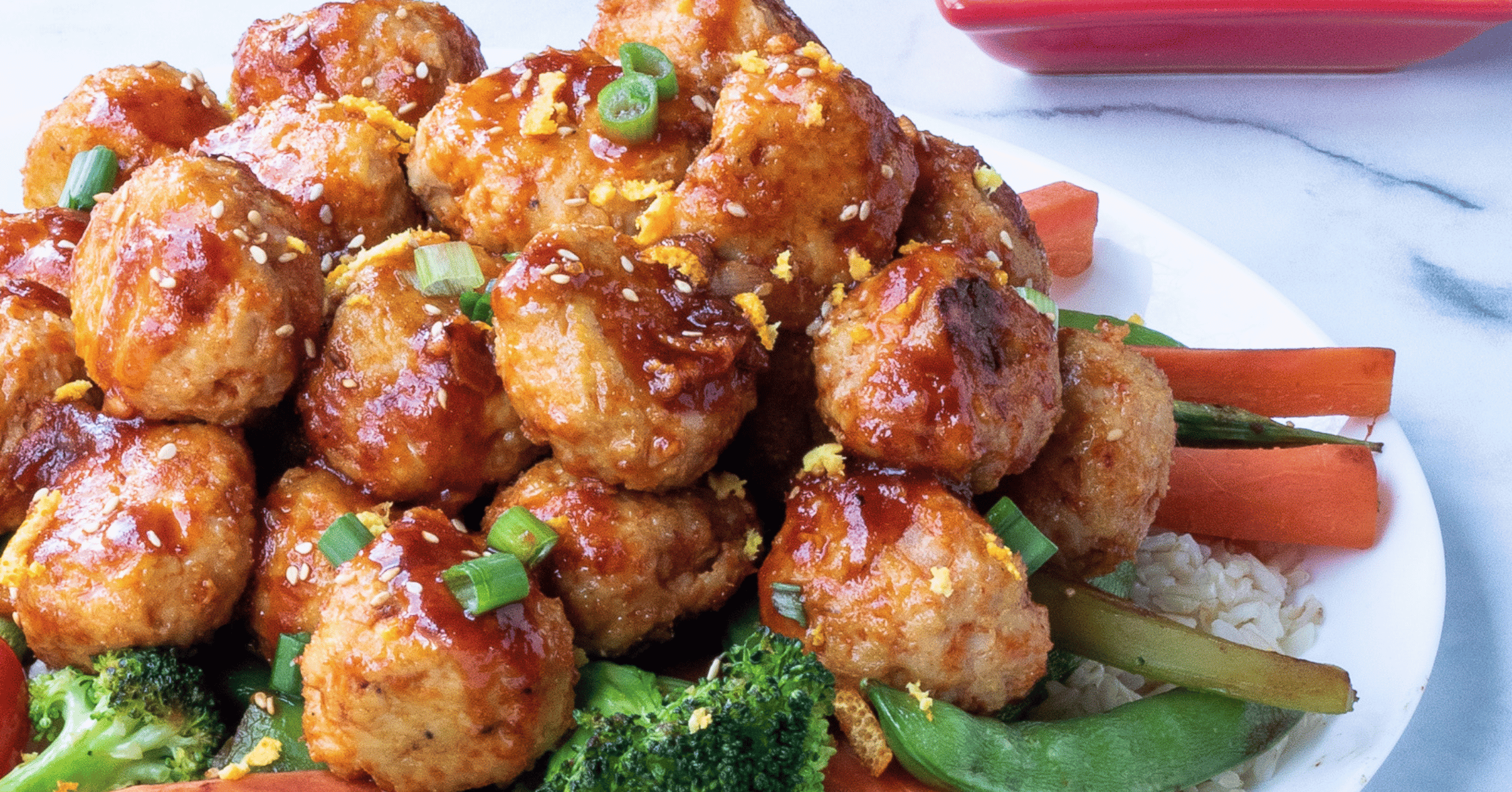 Sweet & Spicy Chicken Meatballs