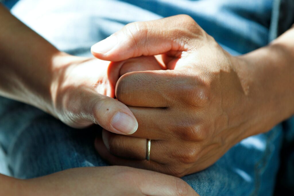 holding hands, eating disorder treatment, care