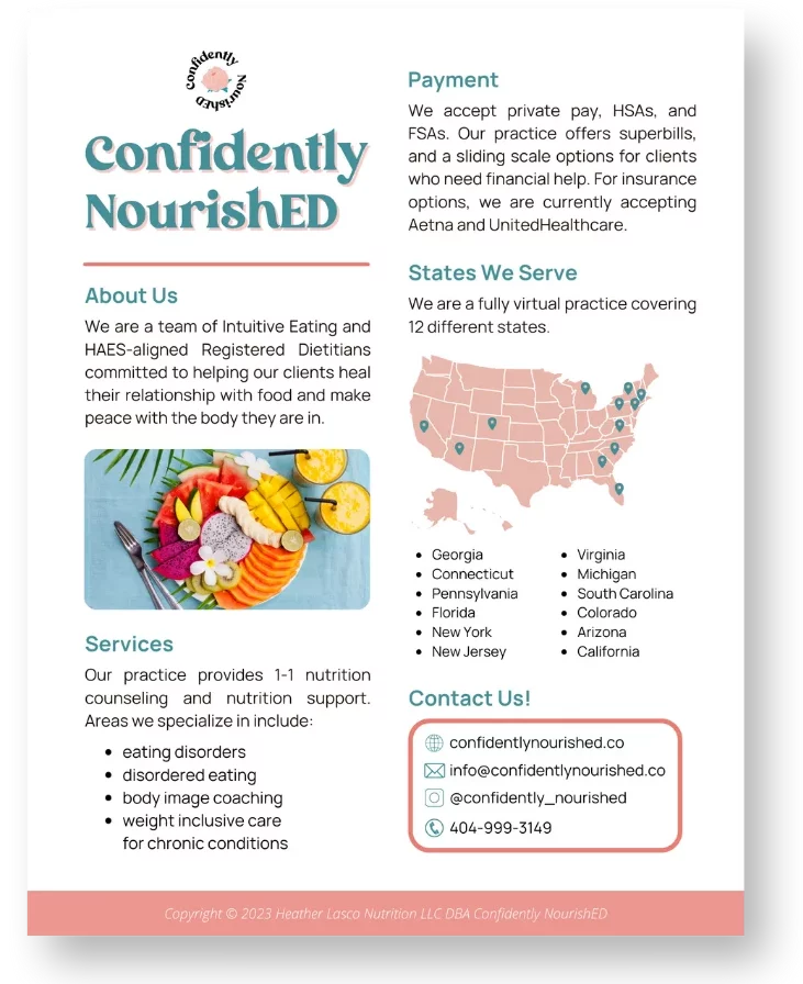 dietitian nutritionist referral confidently nourished